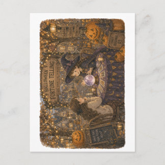 Halloween Fortune Telling for Witchy Party Lovers Postcard
