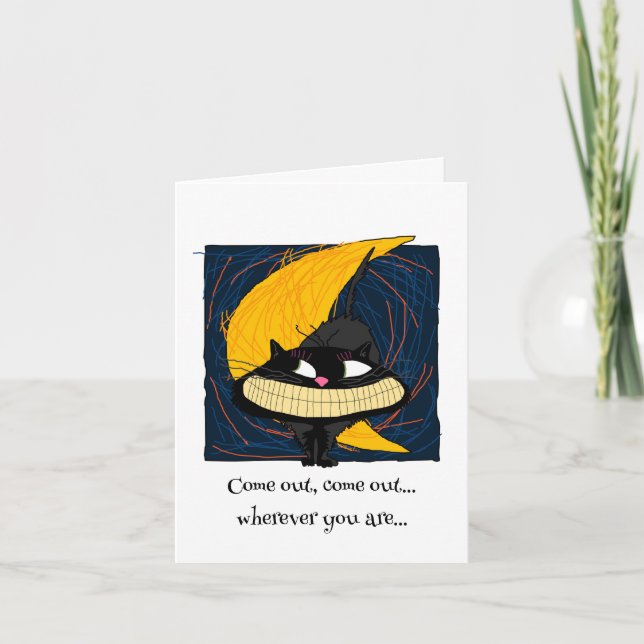 Halloween Fraidy Cat Invitation (Front)