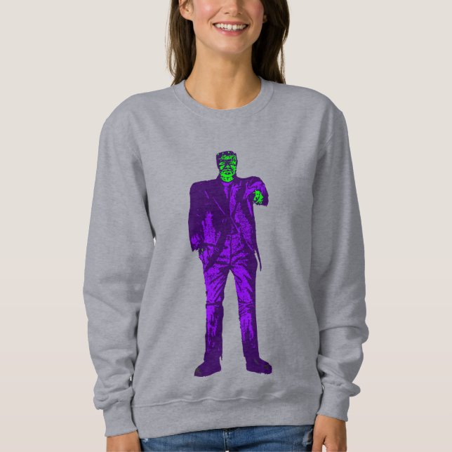 halloween frankenstein monster creepy sweatshirt (Front)