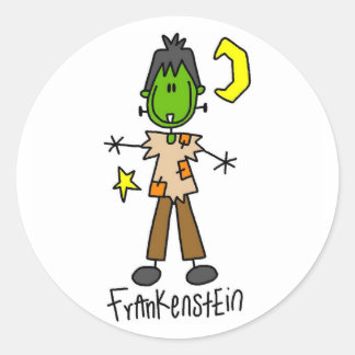 Halloween Frankenstein Stick Figure Sticker