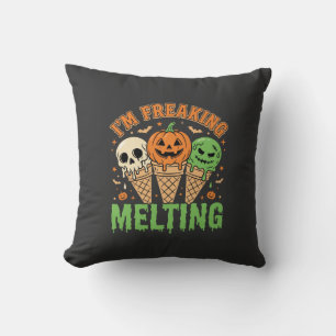 Halloween Freaking Melting Ice Cream Cushion