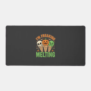 Halloween Freaking Melting Ice Cream Desk Mat