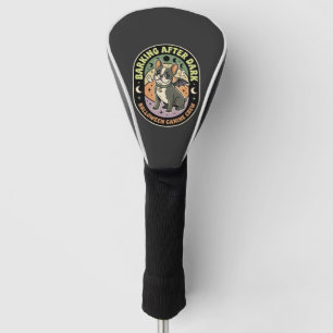 Halloween French Bulldog Night Patrol Golf Head Cover