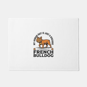 Halloween French Bulldog Pumpkin Costume Shirt_1 Doormat