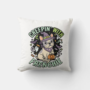 Halloween French Bulldog Spooky Companion Cushion