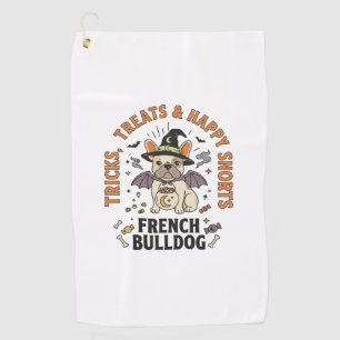Halloween French Bulldog Trickster Golf Towel