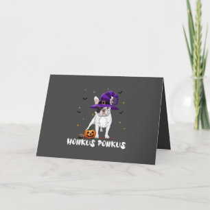 Halloween French Bulldog Witch Honkus Ponkus Holiday Card