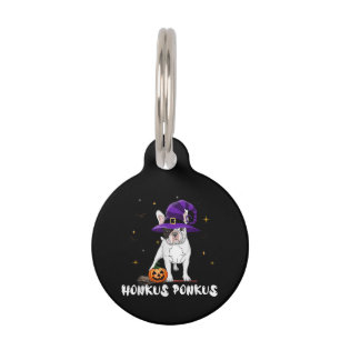 Halloween French Bulldog Witch Honkus Ponkus Pet Tag