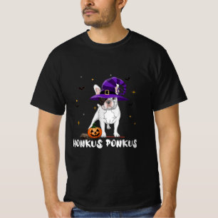 Halloween French Bulldog Witch Honkus Ponkus T-Shirt