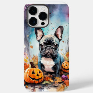 Halloween French Bulldog With Pumpkins Scary Case-Mate iPhone 14 Pro Max Case