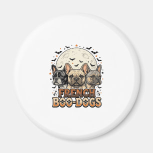 Halloween Frenchie Boo Dogs Funny Vintage_1 Magnet