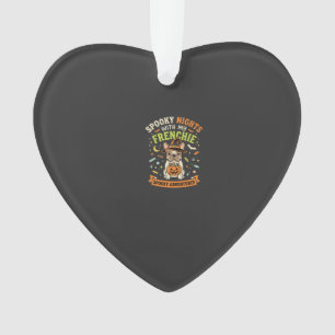 Halloween Frenchie Night Companion Ornament