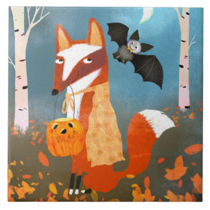 Halloween Friends Ceramic Kitchen Tile