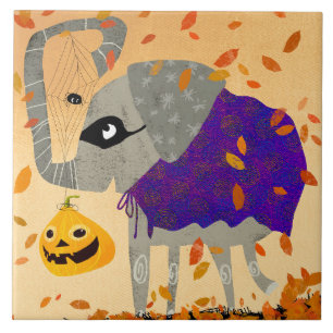 Halloween Friends Ceramic Kitchen Tile