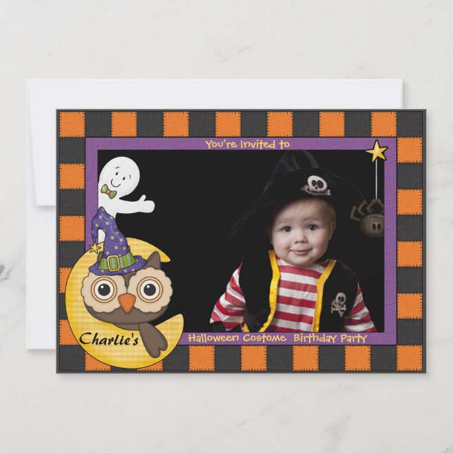 Halloween Friends - Photo Invitation (Front)