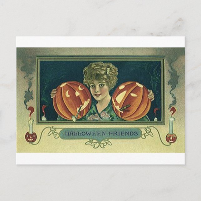 Halloween Friends - Pumpkins Postcard (Front)