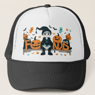 halloween friends trucker hat