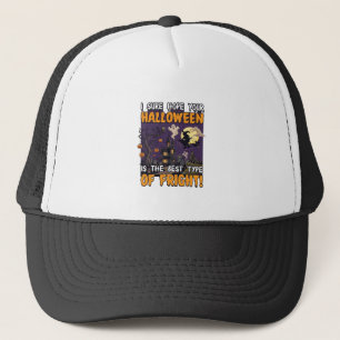 Halloween Fright Haunted House Witch Ghost_1 Trucker Hat