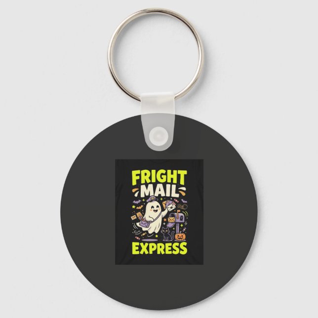 Halloween Fright Mail Express Key Ring (Front)