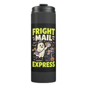 Halloween Fright Mail Express Thermal Tumbler