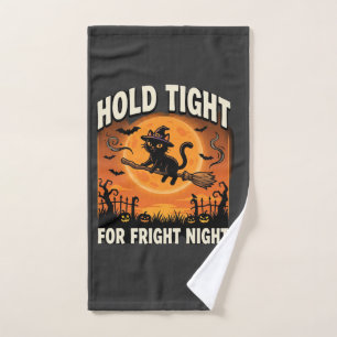 Halloween Fright Night Ghost Ride Hand Towel