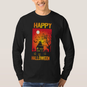 Halloween Fright Night Scary Cemetery Costume T-Shirt