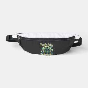 Halloween Frightfully Delightful Haunted House Vec Bum Bags