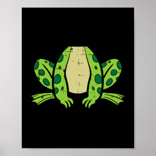 Halloween Frog Costume Funny Cottagecore Animal Me Poster