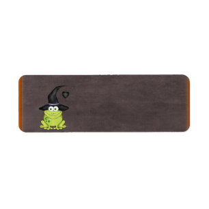 Halloween Frog Return Address Label