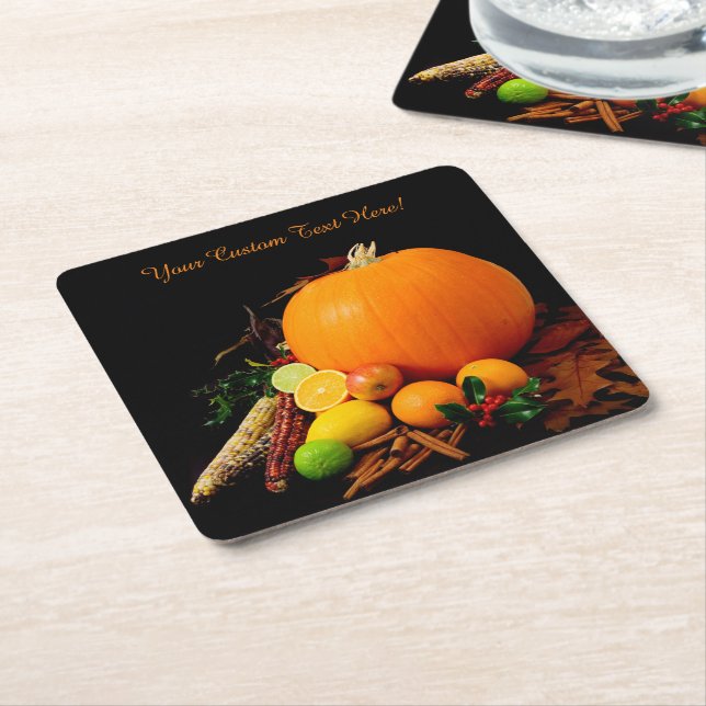 Halloween Fruits custom coasters (Angled)