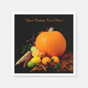 Halloween Fruits custom paper napkins