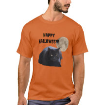 Halloween Full Moon Black Cat