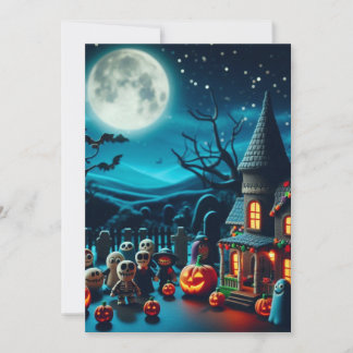 Halloween Fun Claymation Invitations