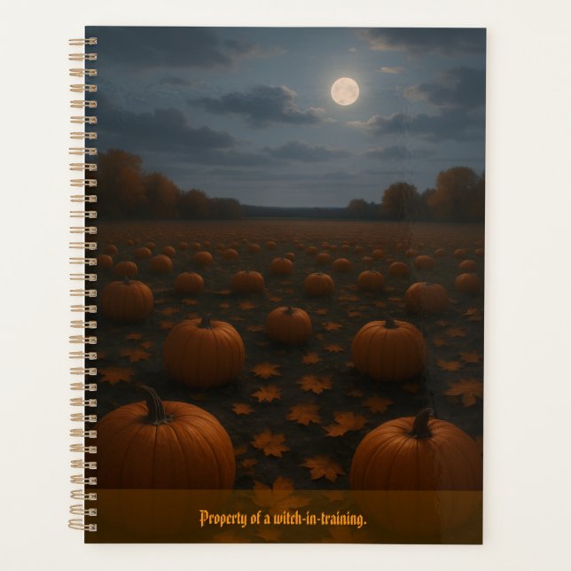 Halloween Fun Customisable  Planner (Front)
