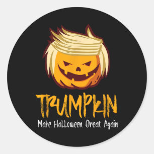Halloween Fun Donald Trump Costume Gift Idea  Classic Round Sticker