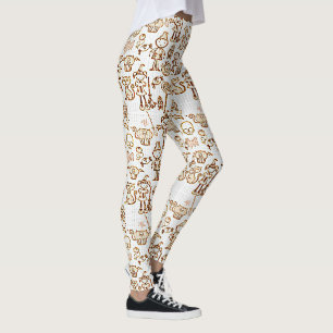 Halloween Fun Orange Leggings