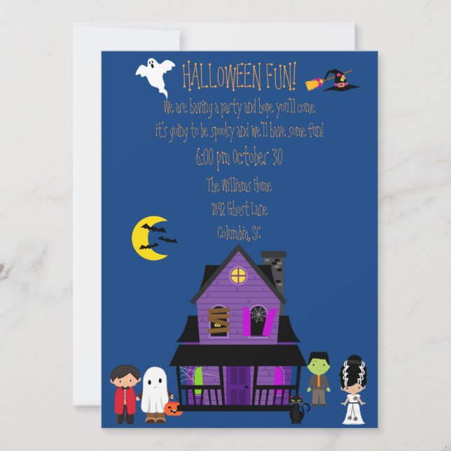 Halloween Fun Party Invitation (Front)