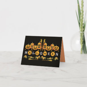 Halloween fun pumpkin card