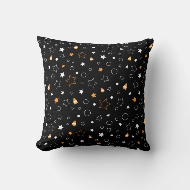 halloween fun stars pattern cushion (Front)