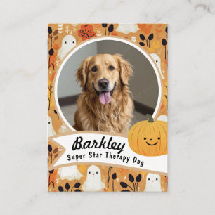 Halloween Fun Therapy Animal Trading Card
