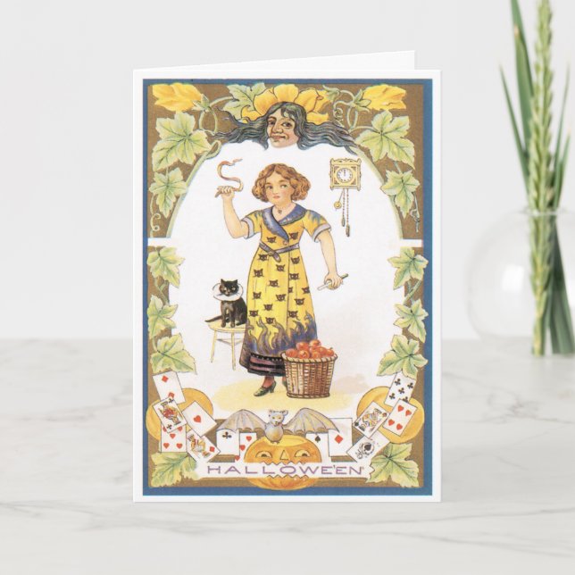 Halloween Fun Vintage Card (Front)
