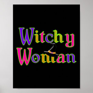 Halloween Fun Witch Witchy Woman Trick Treat Poster