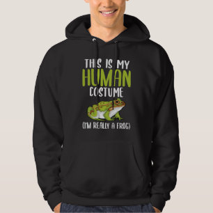 Halloween Funny Adult Kid Frog Apparel Youth Human Hoodie