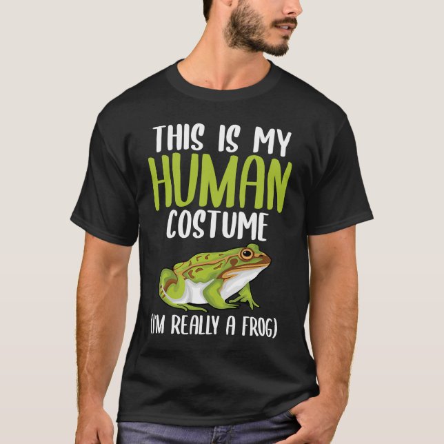 Halloween Funny Adult Kid Frog Apparel Youth Human T-Shirt (Front)