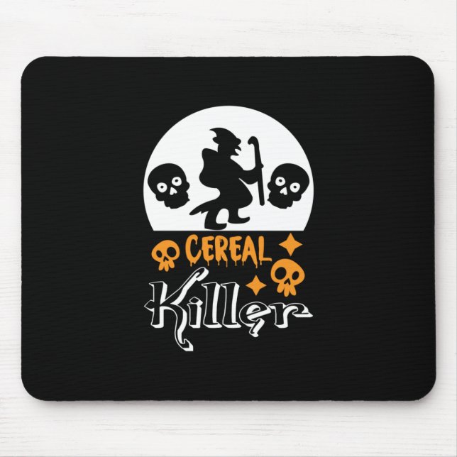 Halloween Funny Cereal Birthday Mouse Pad (Front)