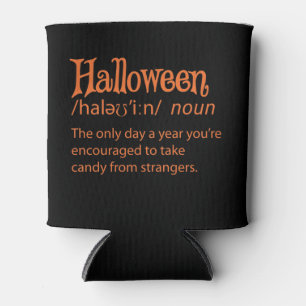 Halloween Funny Dictionary Definition Can Cooler