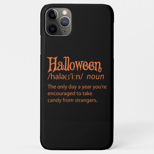 Halloween Funny Dictionary Definition Case-Mate iPhone Case (Back)