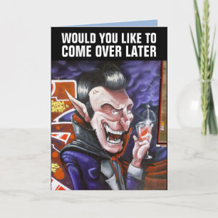 HALLOWEEN FUNNY DRACULA GREETING CARDS