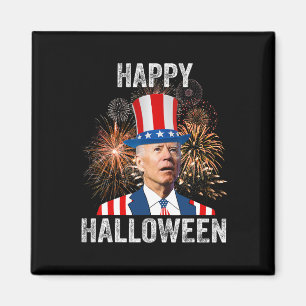Halloween Funny Happy 4th Of July Anti Joe Biden Magnet
