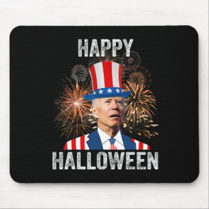 Halloween Funny Happy 4th Of July Anti Joe Biden Mouse Pad